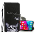 For iPhone XS Max Colored Drawing Pattern Horizontal Flip Leather Case with Holder & Card Slots & Wallet(Little Cat) - 1