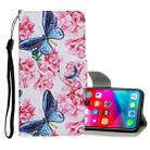 For iPhone XS Max Colored Drawing Pattern Horizontal Flip Leather Case with Holder & Card Slots & Wallet(Dragonfly Flower) - 1