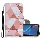 For iPhone XR Colored Drawing Pattern Horizontal Flip Leather Case with Holder & Card Slots & Wallet(Marble) - 1