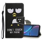 For iPhone XR Colored Drawing Pattern Horizontal Flip Leather Case with Holder & Card Slots & Wallet(Penguin) - 1
