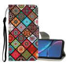 For iPhone XR Colored Drawing Pattern Horizontal Flip Leather Case with Holder & Card Slots & Wallet(Folk-custom) - 1