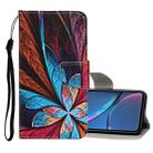 For iPhone XR Colored Drawing Pattern Horizontal Flip Leather Case with Holder & Card Slots & Wallet(Colorful Flowers) - 1