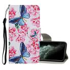 For iPhone 11 Pro Max Colored Drawing Pattern Horizontal Flip Leather Case with Holder & Card Slots & Wallet(Dragonfly Flower) - 1