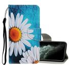 For iPhone 11 Pro Max Colored Drawing Pattern Horizontal Flip Leather Case with Holder & Card Slots & Wallet(Daisy) - 1
