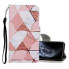 For iPhone 11 Pro Colored Drawing Pattern Horizontal Flip Leather Case with Holder & Card Slots & Wallet(Marble) - 1