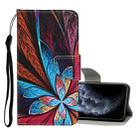 For iPhone 11 Pro Colored Drawing Pattern Horizontal Flip Leather Case with Holder & Card Slots & Wallet(Colorful Flowers) - 1