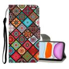 For iPhone 11 Colored Drawing Pattern Horizontal Flip Leather Case with Holder & Card Slots & Wallet(Folk-custom) - 1