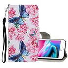 For iPhone 8 / 7 Colored Drawing Pattern Horizontal Flip Leather Case with Holder & Card Slots & Wallet(Dragonfly Flower) - 1