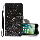 For iPhone 8 Plus / 7 Plus Colored Drawing Pattern Horizontal Flip Leather Case with Holder & Card Slots & Wallet(Black Five-pointed Star) - 1