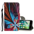 For iPhone 8 Plus / 7 Plus Colored Drawing Pattern Horizontal Flip Leather Case with Holder & Card Slots & Wallet(Colorful Flowers) - 1