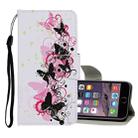 For iPhone 6 Plus / 6s Plus Colored Drawing Pattern Horizontal Flip Leather Case with Holder & Card Slots & Wallet(Four Butterflies) - 1