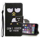 For iPhone 6 Plus / 6s Plus Colored Drawing Pattern Horizontal Flip Leather Case with Holder & Card Slots & Wallet(Penguin) - 1