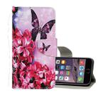 For iPhone 6 Plus / 6s Plus Colored Drawing Pattern Horizontal Flip Leather Case with Holder & Card Slots & Wallet(Red Flower Butterfly) - 1