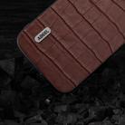 For Huawei Mate 60 Pro ABEEL Crocodile Texture Genuine Leather Phone Case(Brown) - 3