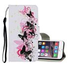 For iPhone 6 / 6s Colored Drawing Pattern Horizontal Flip Leather Case with Holder & Card Slots & Wallet(Four Butterflies) - 1