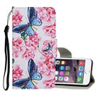 For iPhone 6 / 6s Colored Drawing Pattern Horizontal Flip Leather Case with Holder & Card Slots & Wallet(Dragonfly Flower) - 1