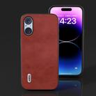 For Sony Xperia 5 V ABEEL Two-color Calf Texture PU Phone Case(Red) - 2