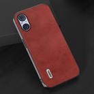 For Sony Xperia 5 V ABEEL Two-color Calf Texture PU Phone Case(Red) - 3