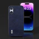 For Sony Xperia 5 V ABEEL Two-color Calf Texture PU Phone Case(Blue) - 2