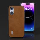 For Sony Xperia 5 V ABEEL Two-color Calf Texture PU Phone Case(Brown) - 2
