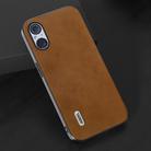 For Sony Xperia 5 V ABEEL Two-color Calf Texture PU Phone Case(Brown) - 3