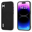 For Sony Xperia 10 VI ABEEL Haze Texture PU Phone Case(Black) - 1