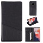 For OnePlus 7T MUXMA MX109 Horizontal Flip Leather Case with Holder & Card Slot & Wallet(Black) - 1