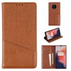 For OnePlus 7T MUXMA MX109 Horizontal Flip Leather Case with Holder & Card Slot & Wallet(Brown) - 1