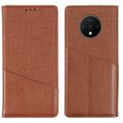For OnePlus 7T MUXMA MX109 Horizontal Flip Leather Case with Holder & Card Slot & Wallet(Brown) - 2