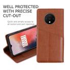 For OnePlus 7T MUXMA MX109 Horizontal Flip Leather Case with Holder & Card Slot & Wallet(Brown) - 5