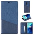 For OnePlus 7T Pro MUXMA MX109 Horizontal Flip Leather Case with Holder & Card Slot & Wallet(Blue) - 1