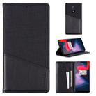 For OnePlus 6 MUXMA MX109 Horizontal Flip Leather Case with Holder & Card Slot & Wallet(Black) - 1