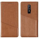 For OnePlus 6 MUXMA MX109 Horizontal Flip Leather Case with Holder & Card Slot & Wallet(Brown) - 2