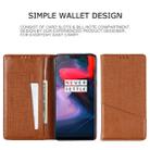 For OnePlus 6 MUXMA MX109 Horizontal Flip Leather Case with Holder & Card Slot & Wallet(Brown) - 3
