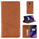 For OnePlus 6T MUXMA MX109 Horizontal Flip Leather Case with Holder & Card Slot & Wallet(Brown) - 1
