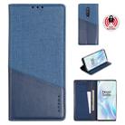 For OnePlus 8 MUXMA MX109 Horizontal Flip Leather Case with Holder & Card Slot & Wallet(Blue) - 1