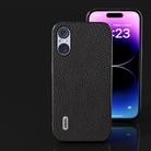 For Sony Xperia 5 V ABEEL Genuine Leather Litchi Texture Phone Case(Black) - 2