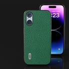 For Sony Xperia 5 V ABEEL Genuine Leather Litchi Texture Phone Case(Green) - 2