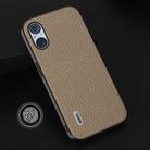 For Sony Xperia 5 V ABEEL Genuine Leather Litchi Texture Phone Case(Grey) - 3