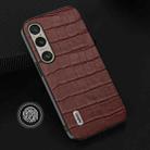 For Sony Xperia 1 VI ABEEL Crocodile Texture Genuine Leather Phone Case(Brown) - 2