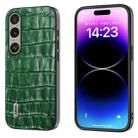For Sony Xperia 1 VI ABEEL Crocodile Texture Genuine Leather Phone Case(Green) - 1