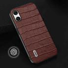 For Sony Xperia 10 VI ABEEL Crocodile Texture Genuine Leather Phone Case(Brown) - 2