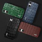 For Sony Xperia 10 VI ABEEL Crocodile Texture Genuine Leather Phone Case(Brown) - 3