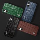 For Sony Xperia 10 VI ABEEL Crocodile Texture Genuine Leather Phone Case(Green) - 3