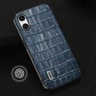 For Sony Xperia 10 VI ABEEL Crocodile Texture Genuine Leather Phone Case(Blue) - 2