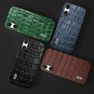 For Sony Xperia 10 VI ABEEL Crocodile Texture Genuine Leather Phone Case(Black) - 3