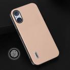 For Sony Xperia 5 V ABEEL Genuine Leather + PC Litchi Texture Phone Case(Pink Gold) - 3