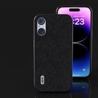 For Sony Xperia 5 V ABEEL Cross Texture Genuine Leather Phone Case(Black) - 2