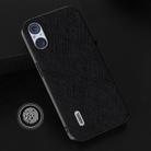 For Sony Xperia 5 V ABEEL Cross Texture Genuine Leather Phone Case(Black) - 3