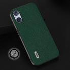 For Sony Xperia 5 V ABEEL Cross Texture Genuine Leather Phone Case(Green) - 3